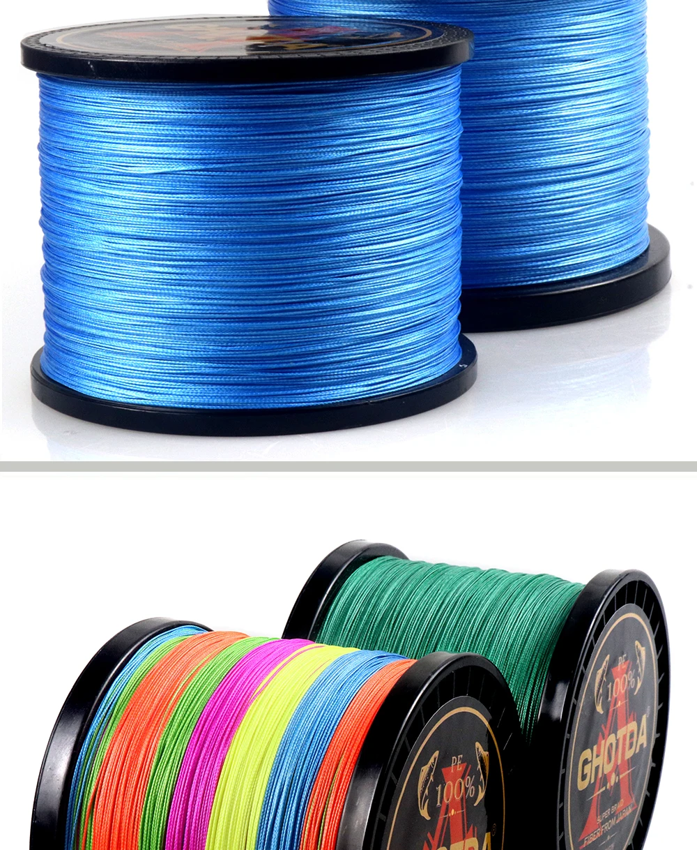 500 м X8 GHOTDA бренд супер сильная Япония Multifilament PE плетеная леска 8 нитей плетеная леска 22LB до 78LB