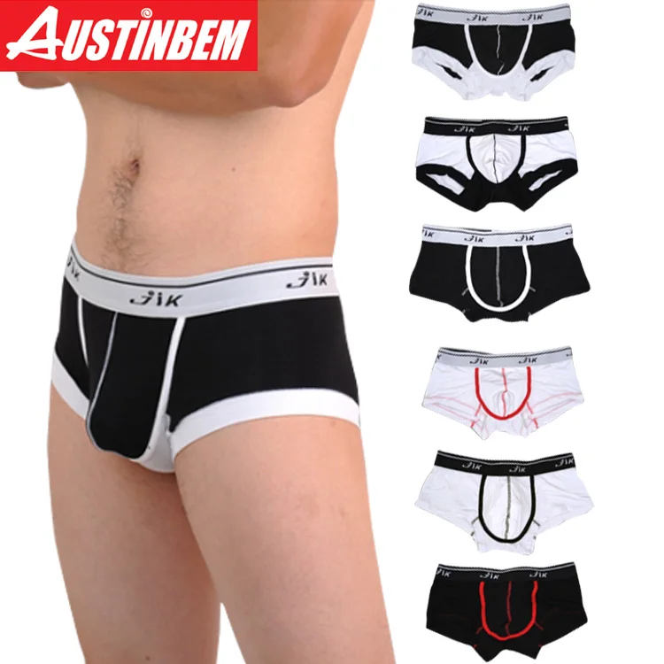 

Luren High Quality AUSTINBEM Sexy Solid Boxers Men's Fashion Underwear Men Sexy Soft Modal Pants Gray