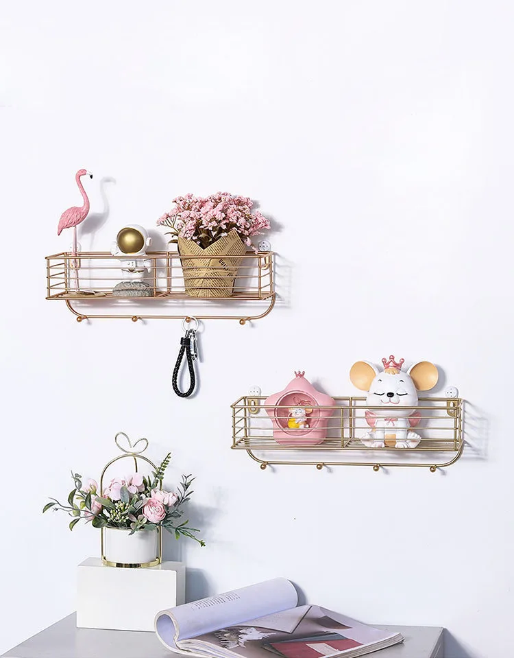 Nordic простота Стиль железные настенные полки плавающая полка настенная стойка