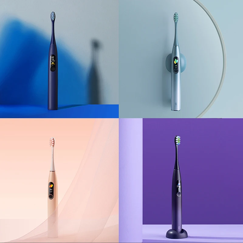 

Global Version Oclean X Pro Smart Sonic Toothbrush Electric Toothbrushs Oral Care Blind-Zone Detection Antibacterial Brush Head