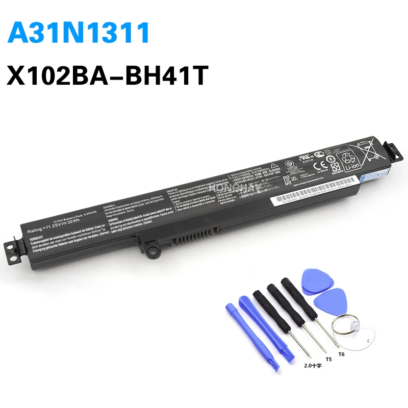 HONGHAY 3 сотового 2600MaH 11 1 V Батарея для ASUS A31N1311 VivoBook X102B F102B X102BA F102BA F102BA-DF047H F102BA-SH41T |