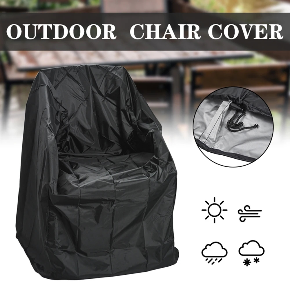 Stacked Chair Dust Cover Waterproof Dust-proof Patio Garden Furniture Protector Furniture Organizer for Outdoor Sofa Armchair images - 6