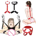 Игры для взрослых Эротические Секс Секс-игрушки для женщин пары секс товары БДСМ бондаж удерживающие Фетиш наручники и лодыжки манжеты