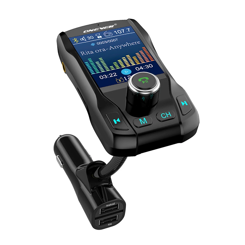 FM трансмиттер Onever автомобильный с Bluetooth 5 В 360 А|FM-трансмиттеры| |