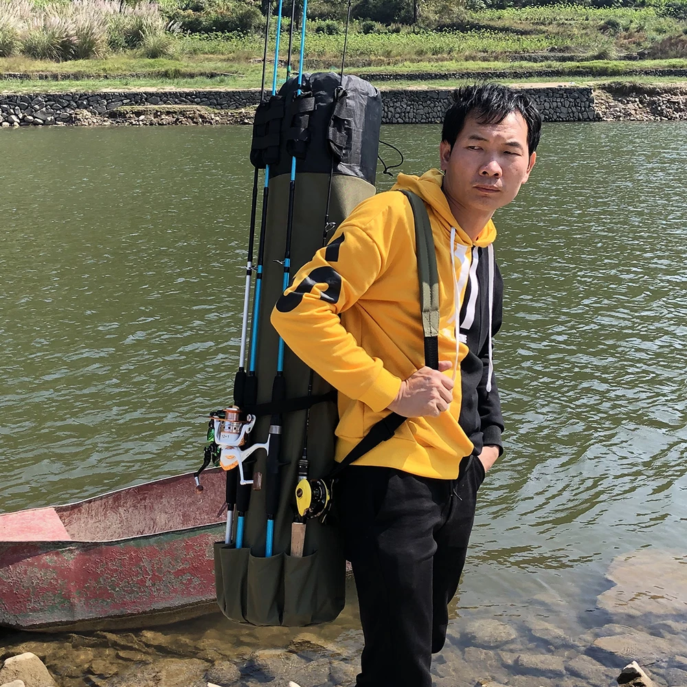 

NANCY TINO Fishing Bag Portable Multifunction Nylon Fishing Bags Fishing Rod Bag Case Fishing Tackle Tools Storage Bag