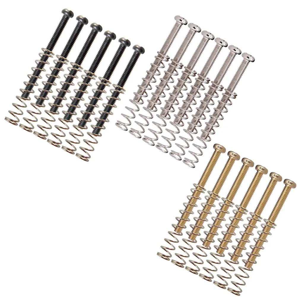 

8pcs M3x30CM Humbucker Double Coil Pickup Adjusting Mounting Screws Springs Musical Instruments Electric Guitar Accessories