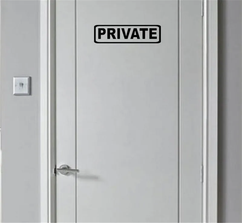 Интересная наклейка для частной двери украшение настенная черный стиль|Наклейки