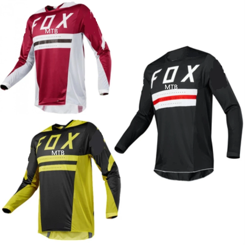 

Equipo de bicicleta de montaÃ±a y motocicleta, camiseta de descenso para bicicleta de montaÃ±a DH MX, camisas de Motocross FoxMTB