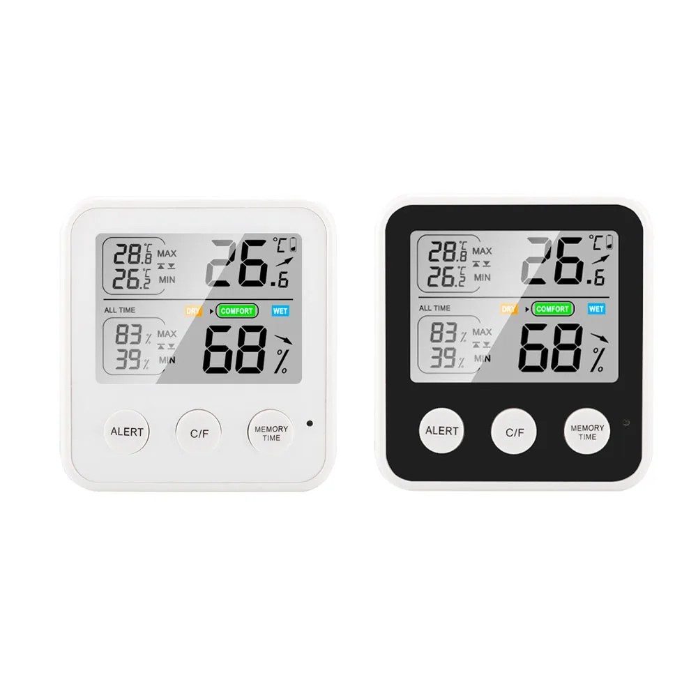 

LCD Digital Temperature Humidity Gauge Meter Home Indoor Electronic Hygrometer Thermometer Weather Station Baby Room