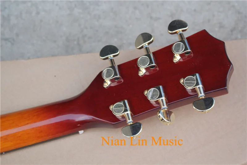 6-ой Акустическая гитара для игры в стиле фолк натуральное дерево Цвет корпус из