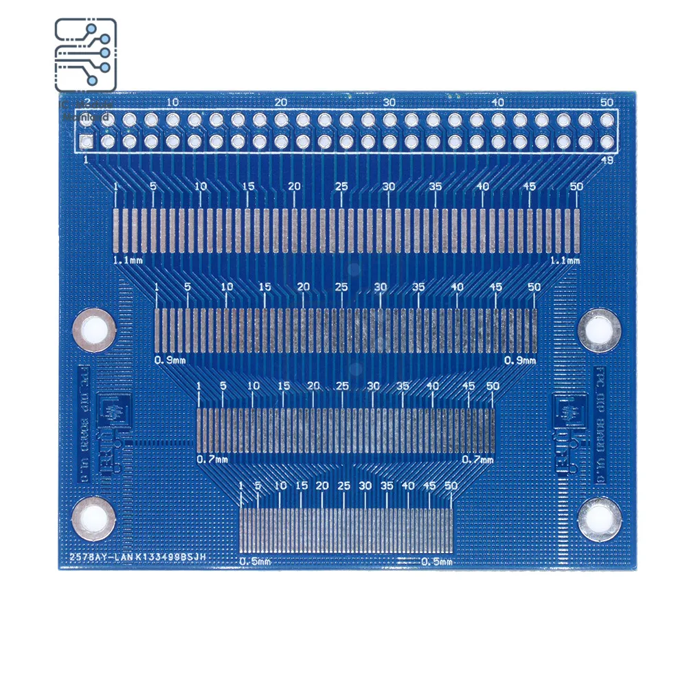 

0.5-1.2mm Pin Pitch TFT LCD PCB Board SMD To DIP Adapter Module Board Test Module FPC PCB Double Side Interface Converter Board