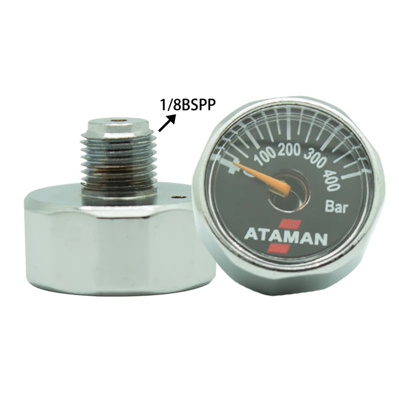 Микроманометр SPUNKY 2 шт./лот ATAMAN G1/8 Thread 400 Bar Paintball|micro pressure gauge|paintball gaugepaintball gauge |