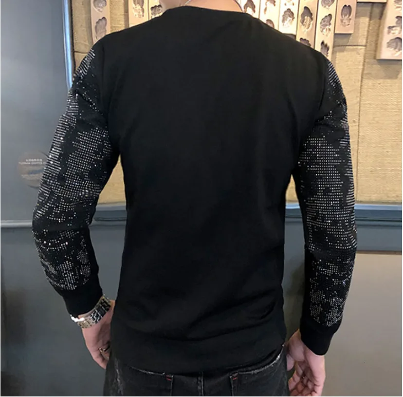 

Tiger Rhinestone Head Sweatshirt Hoodie Men Casual Streetwear Sudadera Hombre Hip Hop High Quality Unisex Style Sweatshirt