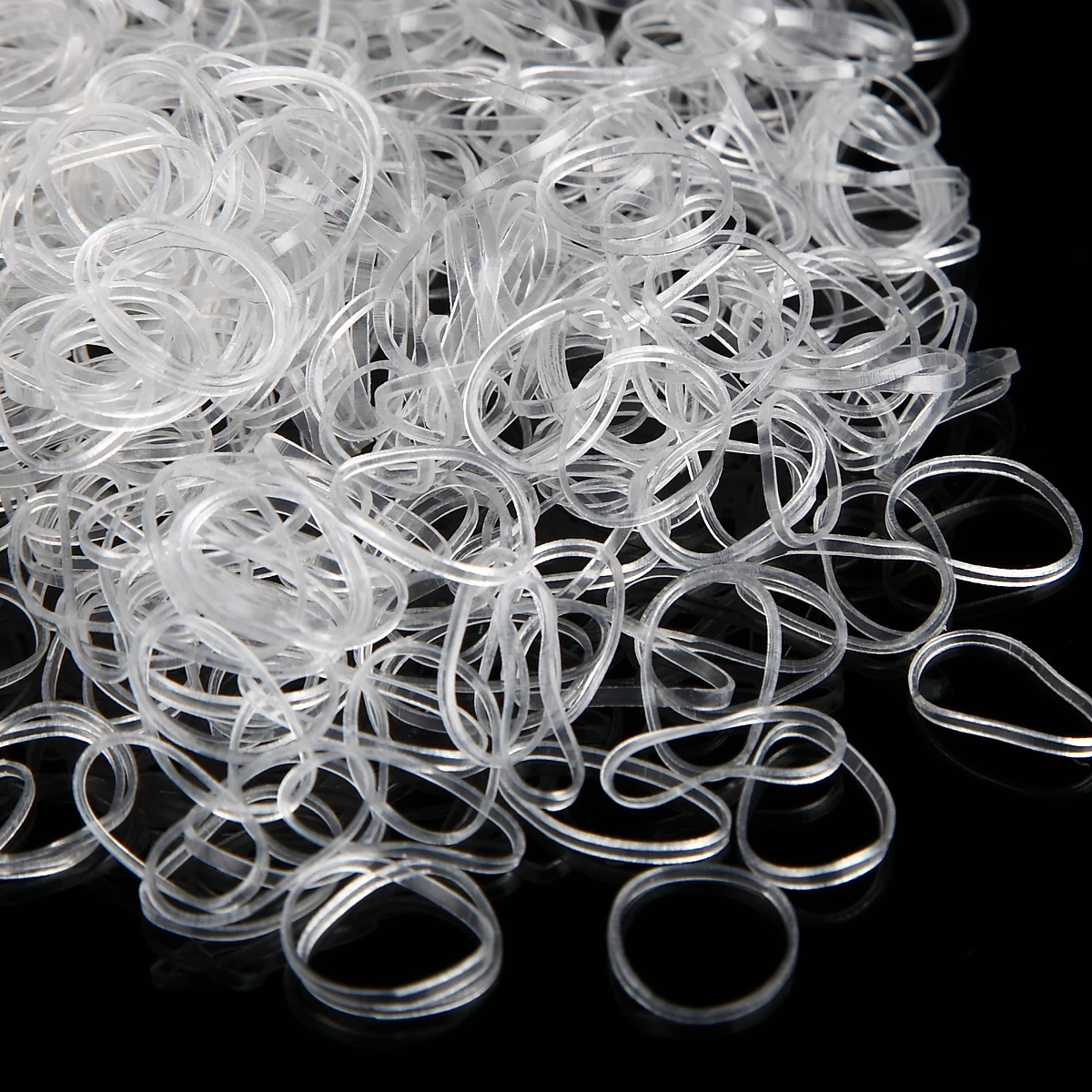 Резинки для волос шт./упак. прозрачные цветные эластичные держатели детей и