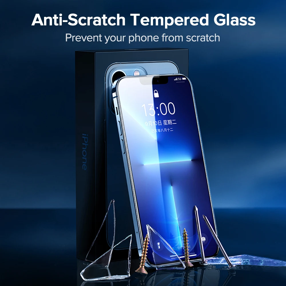 0.33mm Full Screen Protector For iPhone 13 Pro Max Mini 9H Hardness Tempered Glass Front Film For iPhone 13 Pro Max Protector