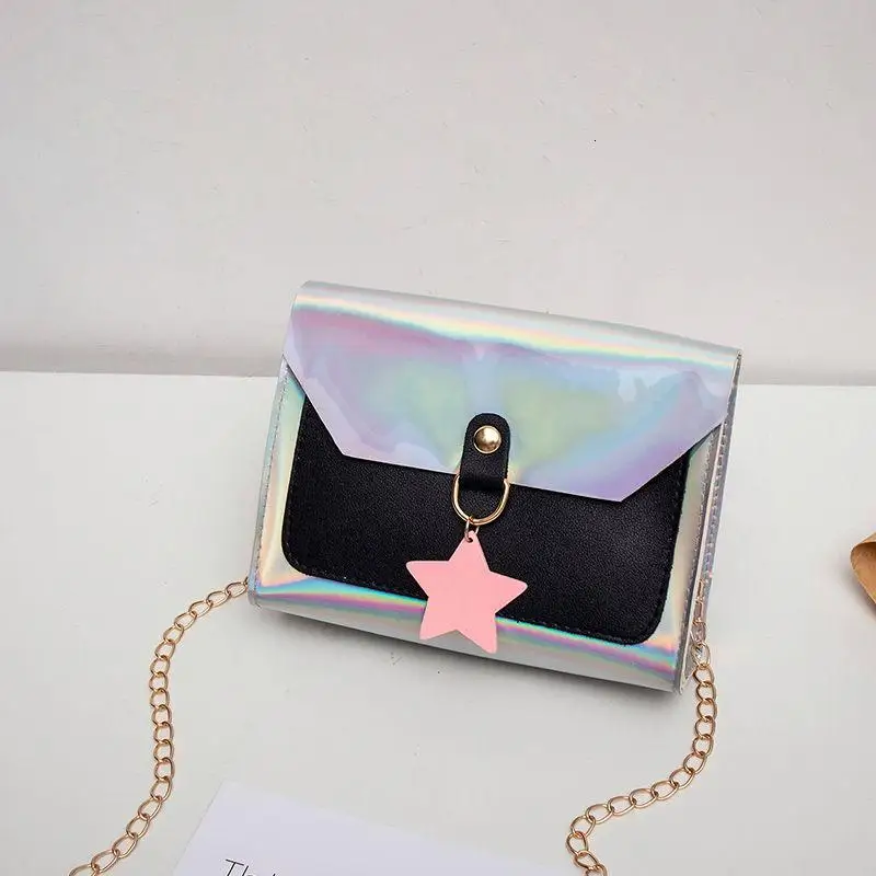 Candy Laser Color Small Flap Bag Women Crossbody MINI Messenger Handbags With Single Shoulder Strap Hasp For Shopper Student | Багаж и