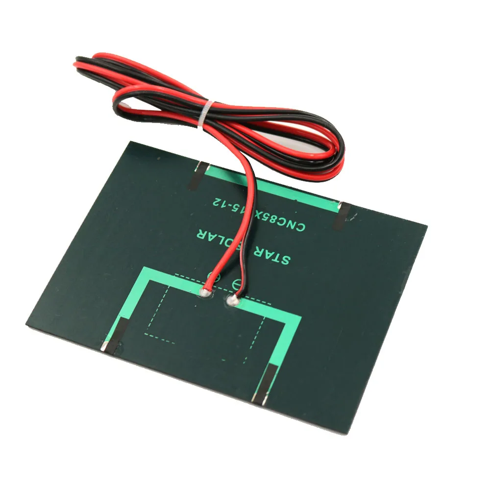 12 В 1 5 Вт солнечная панель с 100 см удлинителем поликристаллический DIY аккумулятор