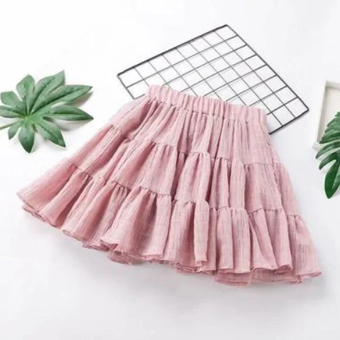 2020 Летние Женские однотонные юбки в консервативном стиле женские шифоновые