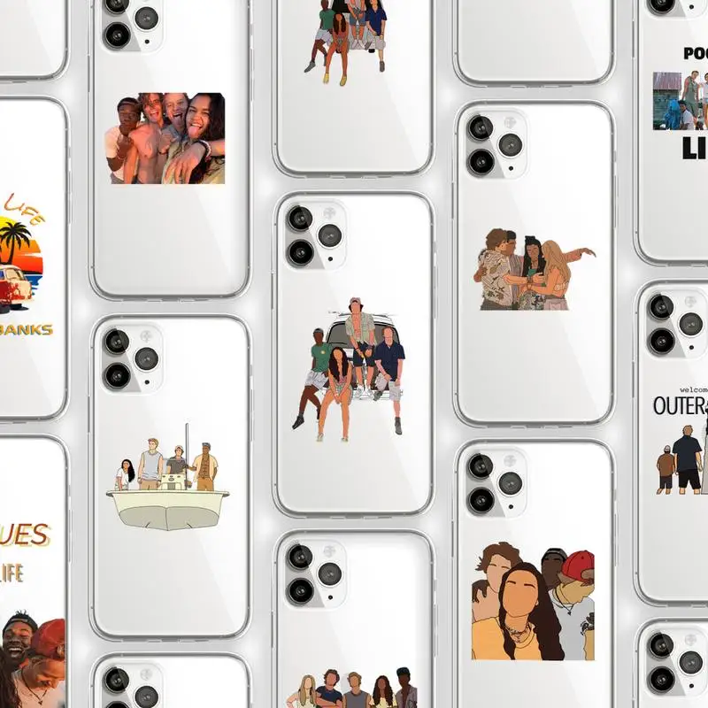 

Outer Banks - Livin' The Pogue Life Phone Case Transparent soft For iphone 12 11 13 7 8 6 s plus x xs xr pro max mini