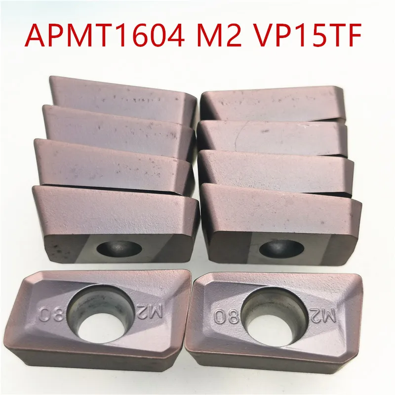 Токарный инструмент APMT1604 PDER M2/H2 VP15TF карбидные фрезерные вставки могут быть индексированы концевой фрезерный станок лицо Фрезерный резак APMT 1604