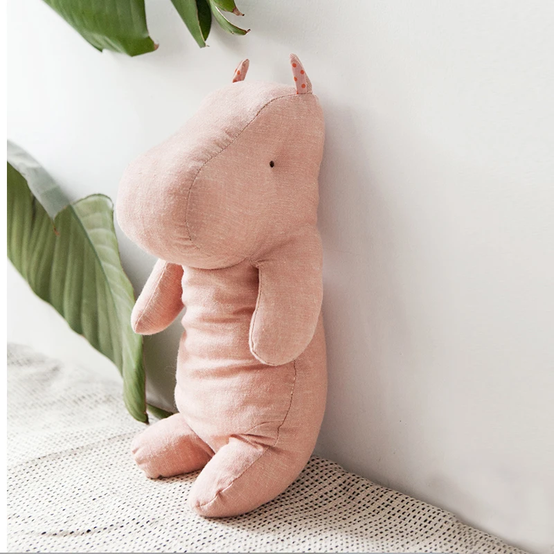 Мягкая хлопковая льняная детская игрушка Safar Rhino Рождественский Новогодний