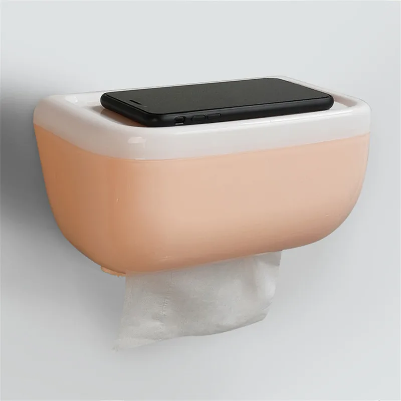 

Waterproof Paper Holder Toilet Kitchen Roll Paper Storage Box Toilet Paper Tray Plastic Tissue Box Bathroom Storage Accessories
