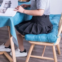 thicken chair cushion pp cotton filling plush sofa seat cushions square tatami mat solid color washable buttocks seat pad