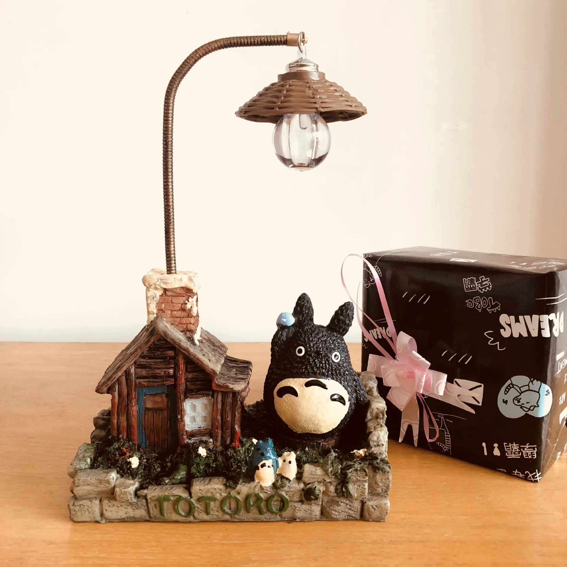 

Anime Totoro Light Cute Kawaii Table Decoration Manga Accessories Room Desk Decor For Kids Child Gift Toys Lamp Hand-made Craft