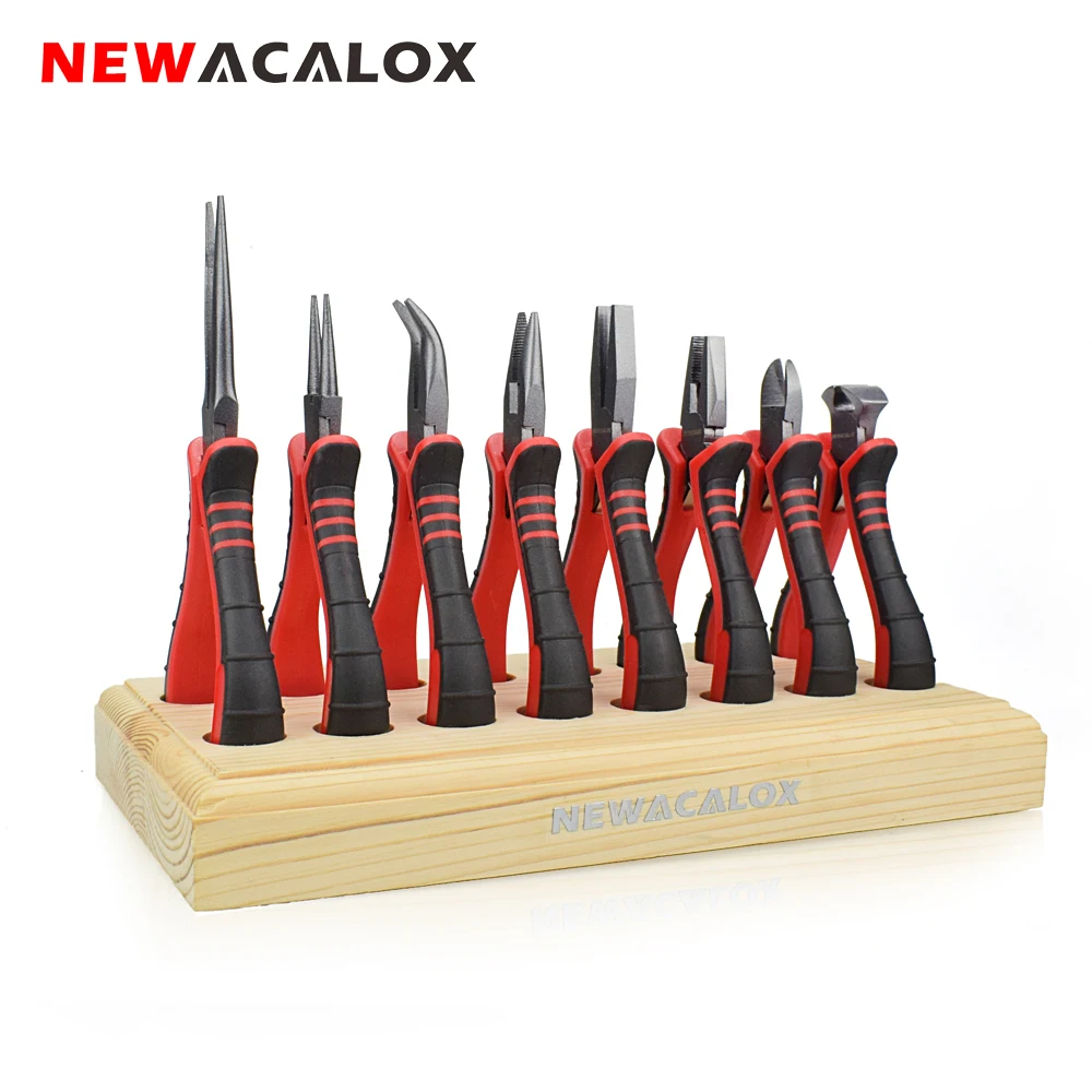 NEWACALOX 4," 8 шт. для изготовления украшений Бисероплетение Мини-плоскогубцы Набор инструментов кусачки для проводов режущие боковые ножницы для ремонта ручные инструменты