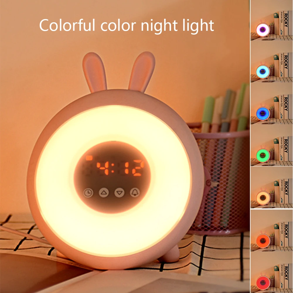 Перезаряжаемый светодиодный сенсорсветильник будильник инновационный