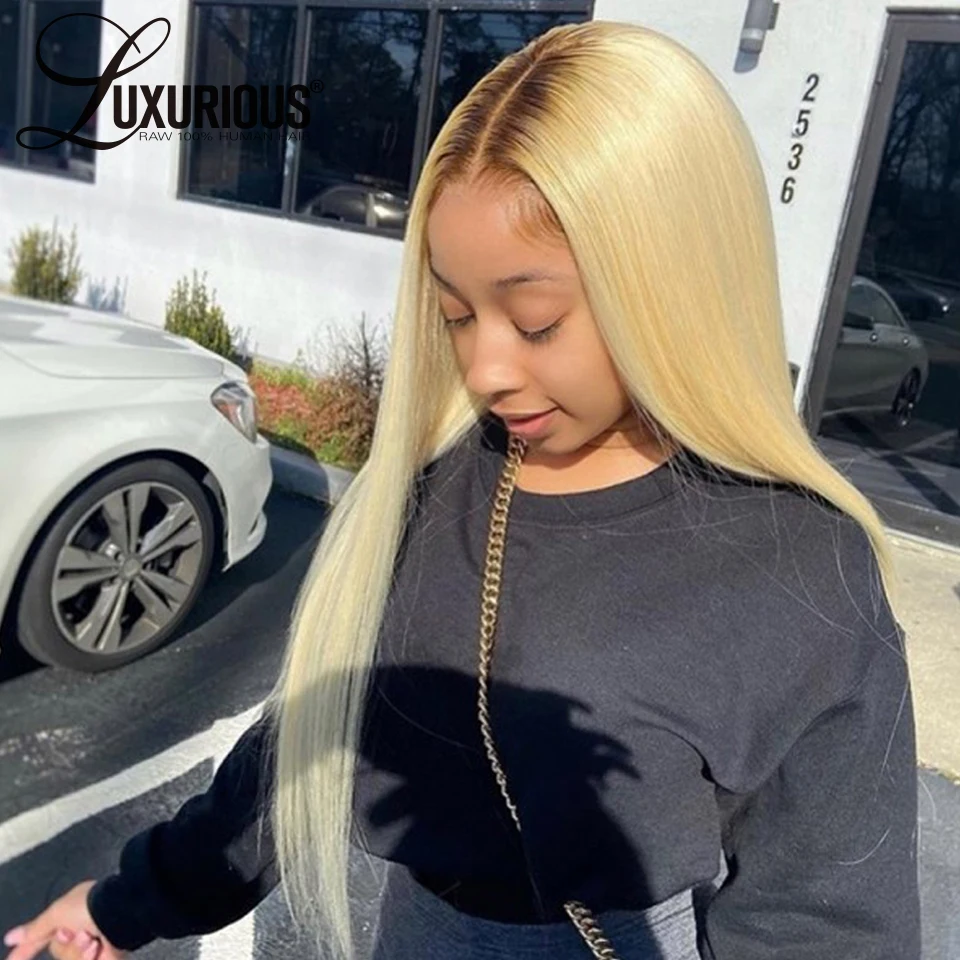 

150 плотность прямые T4/613 Омбре блонд парик фронта шнурка бразильские Remy человеческие волосы парики прозрачные кружева предварительно сорва...