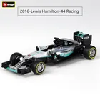 Модель автомобиля Burago 1:43 Mercedes-Benz AMG 6 44 из сплава F1, модель автомобиля из литого под давлением, имитация автомобиля, украшение, коллекционная Подарочная игрушка