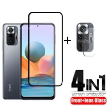 Full Cover Glass For Xiaomi Redmi Note 10 Pro Glass For Redmi Note 10 Pro Glass 9H Screen Protector For Redmi 10 Pro Lens Glass