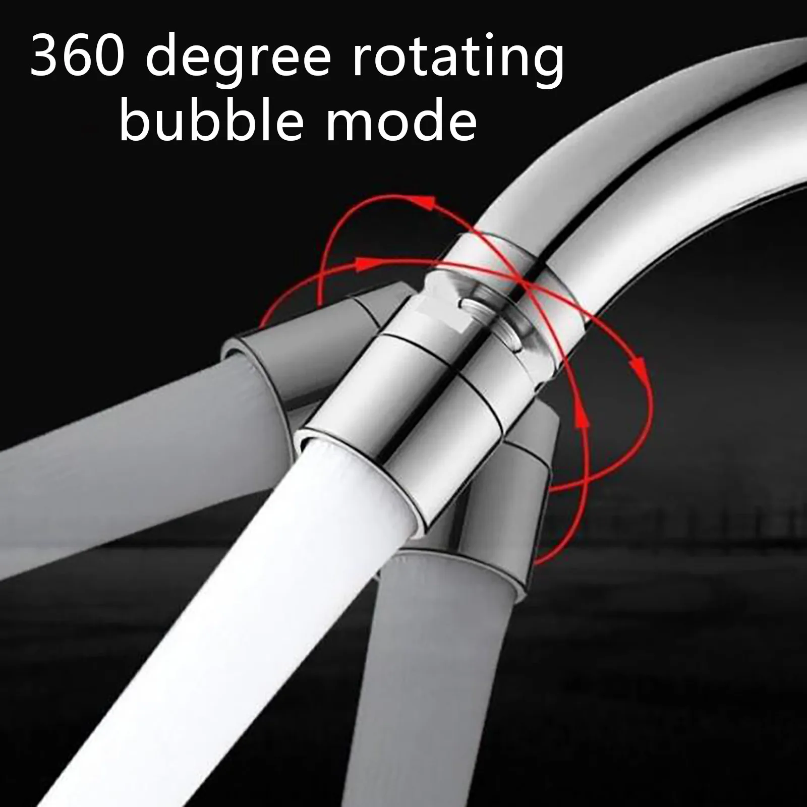 

Faucet Splash-proof Head Bubbler 360 Rotating Aerator Water Spout Saving Faucet Filter Net Inner Core Kitchen Bath Accessories