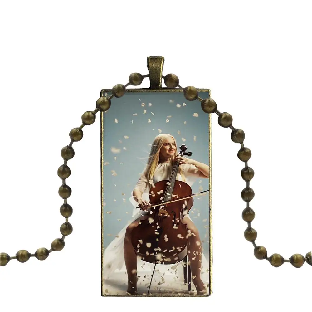 Музыкальная чистая бандит узор стеклянная подвеска с изображением галактики