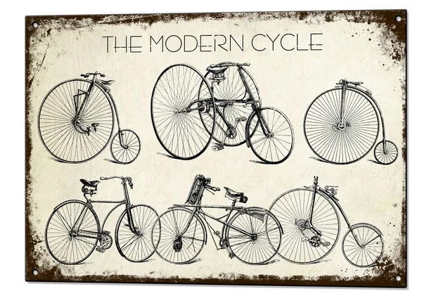 

Modern Cycle Bike Vintage Metal Sign Retro Tin Plaque Advert