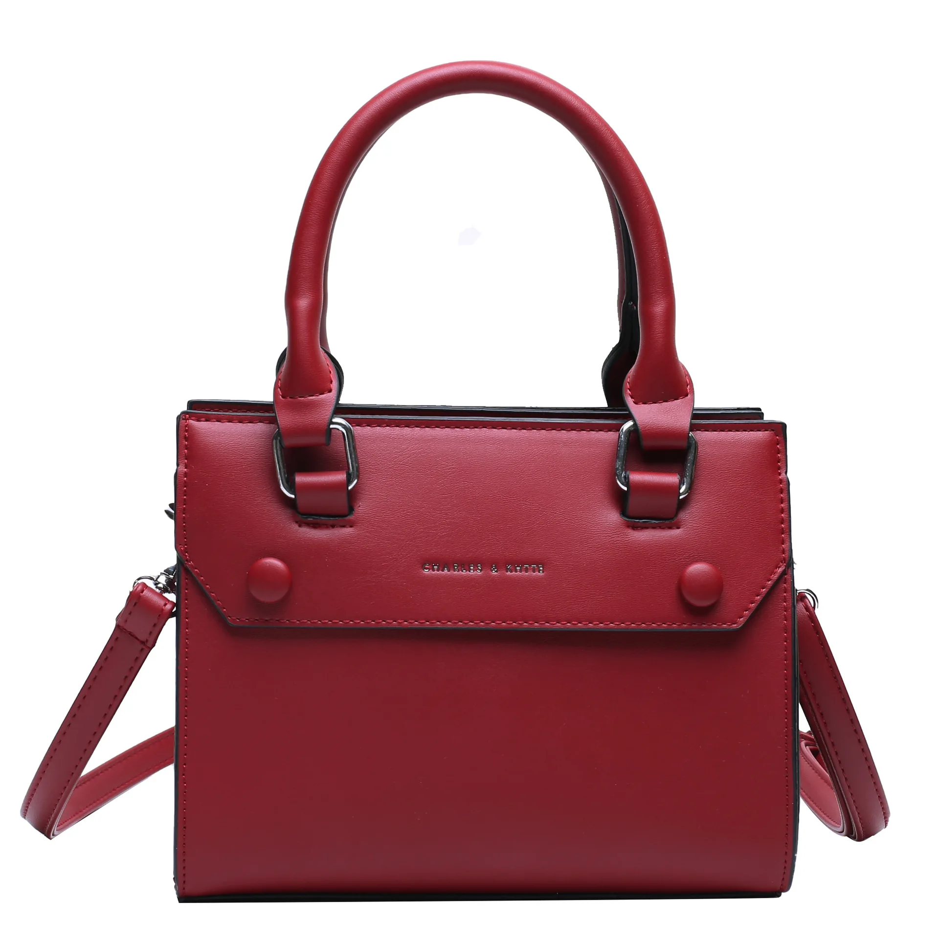 

Women's Handbag New Fashion Solid Color PU Leather Satchels 2021 Luxury Quality Shopper Shoulder Messenger Bag Female Tote Bag