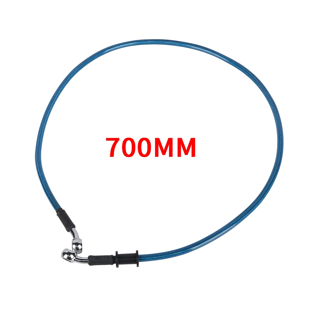 700mm Мотоцикл 500 мм до 2000 мм Байк плетеная стальная Тормозная Линия сцепления Масляный шланг трубка для YAMAHA YZ YZF WR 125 250 426 уличные велосипеды - Цвет: 700mm
