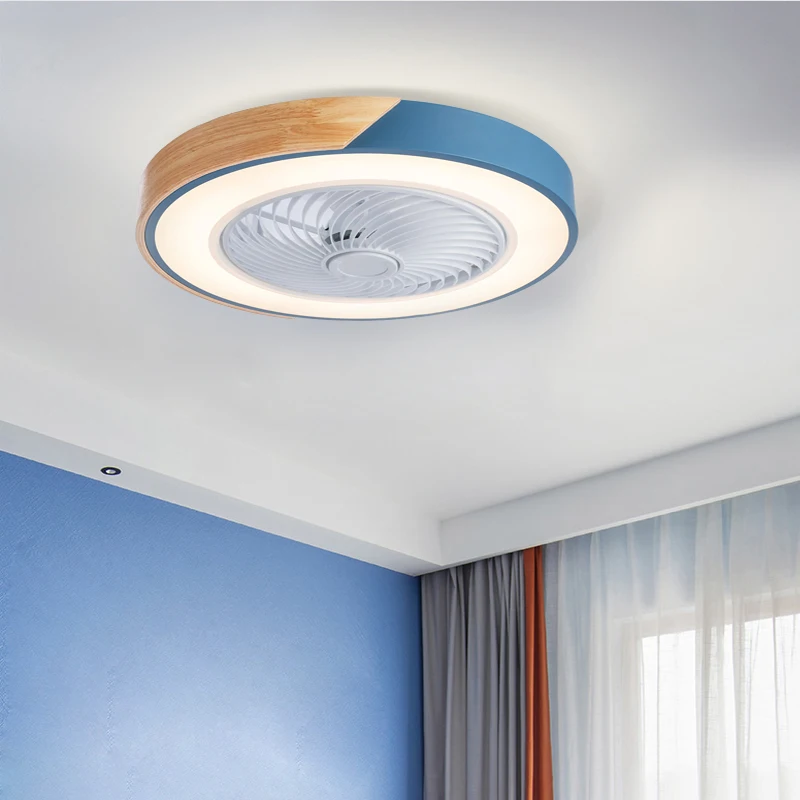 Светодиодный потолочный вентилятор с невидимыми листьями ультратонкий