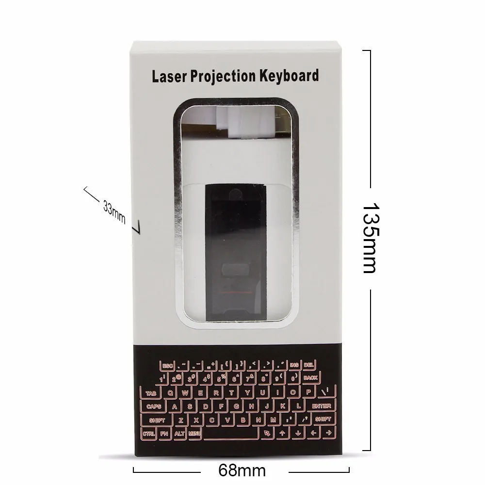 

CHUYI Bluetooth Wireless Keyboard Virtual Laser Projection Mini Computer Keyboard For Iphone Macbook Air PC Tablets Notebook