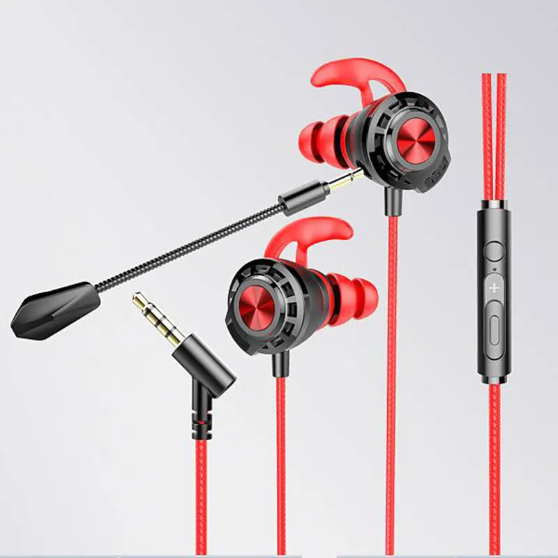 Hi Fi игровые проводные наушники вкладыши портативная игровая стереогарнитура с