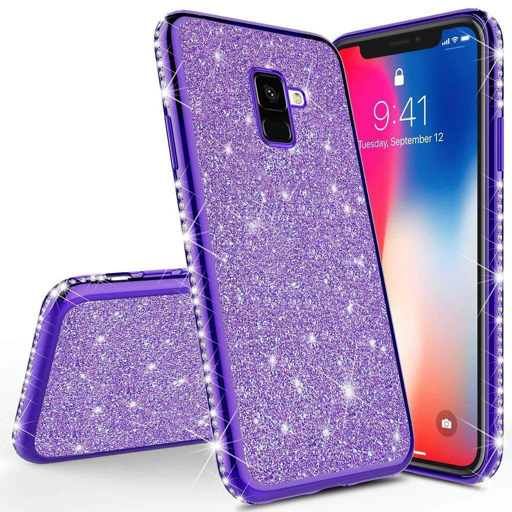 Роскошный блестящий чехол для samsung Galaxy A20e A30 A50 A70 A10e A40 A60 A80 Мягкий силиконовый из