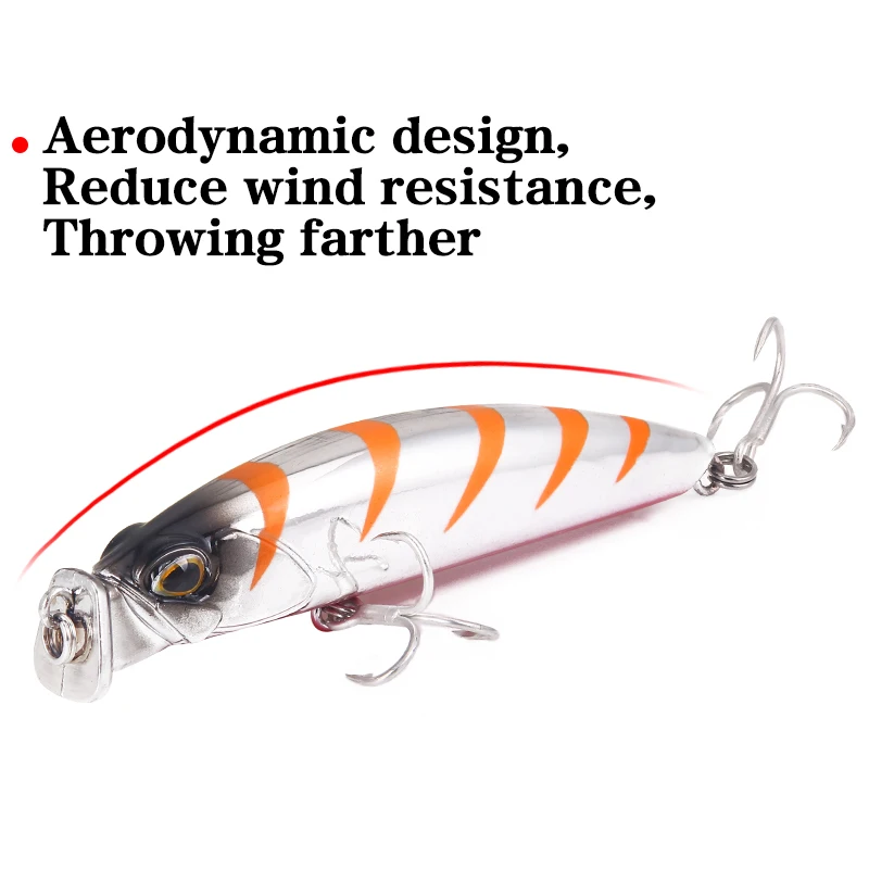 80 мм 10 г приманка для ловли Поппера искусственная жесткая наживка карпа с 3D