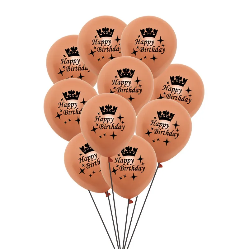 10 шт. латексные воздушные шары из розового золота 12 дюймов|Воздушные и