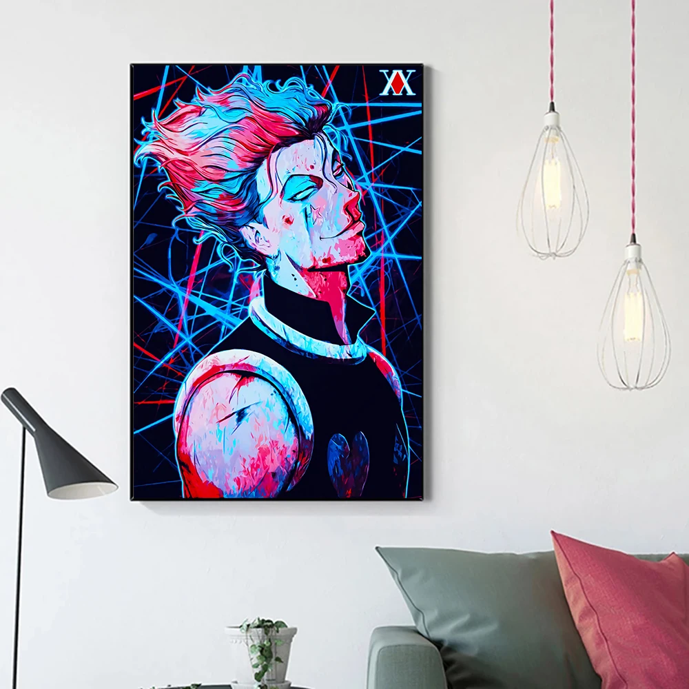 

Hunter x Hunter Canvas Painting Hisoka Morow Anime Poster HD Print Wall Art Picture Modern Living Room Home Decoration