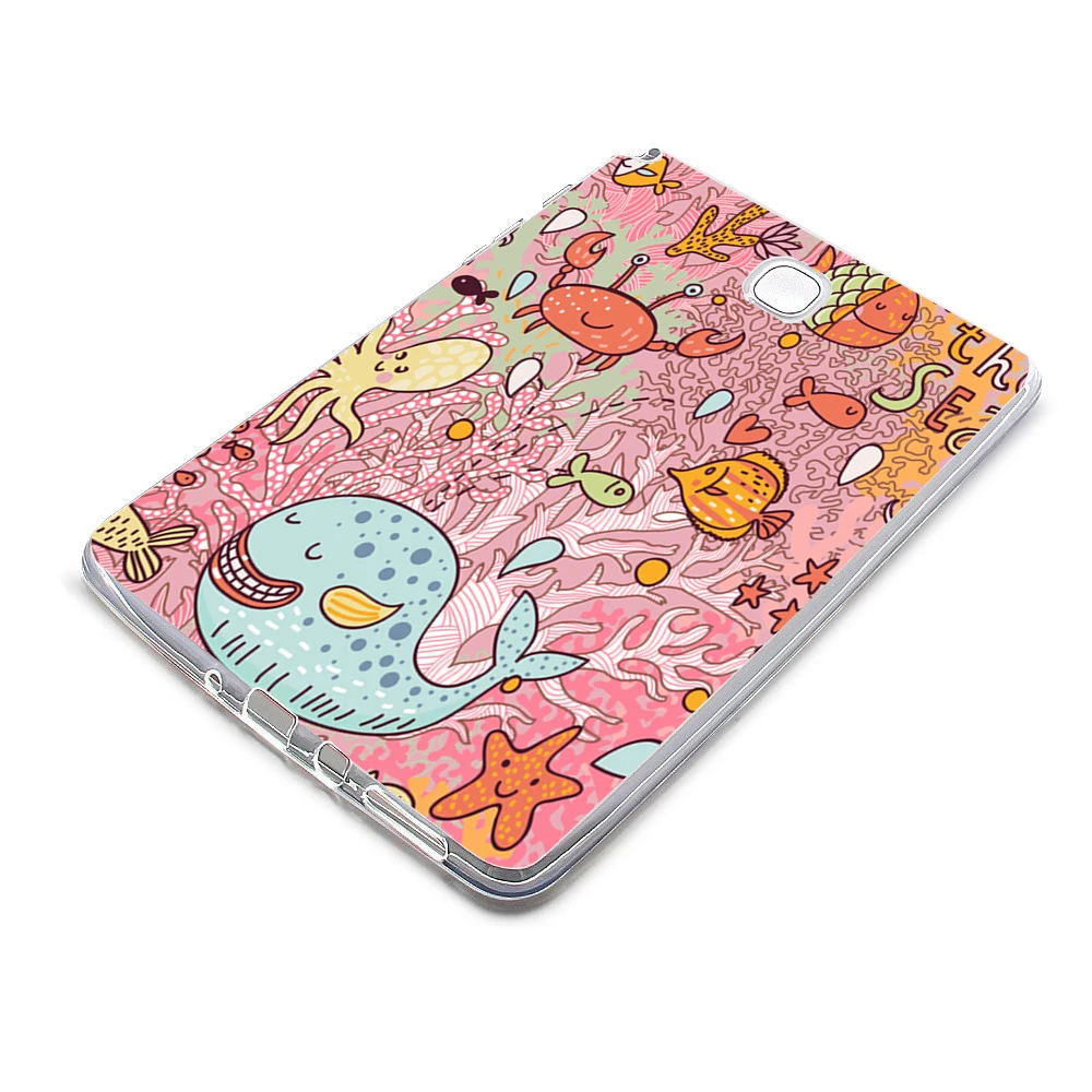 Мягкий TPU чехол для samsung Galaxy Tab A 8,0 SM-T350 SM-T355 SM-P350 SM-P355 S pen версия окрашенные прозрачная на планшет задняя крышка