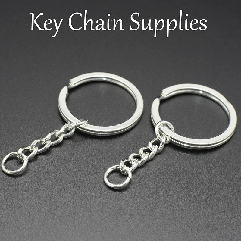 100 x брелок для ключей с цепочкой изготовление цепочки 30 мм разделенный бронза