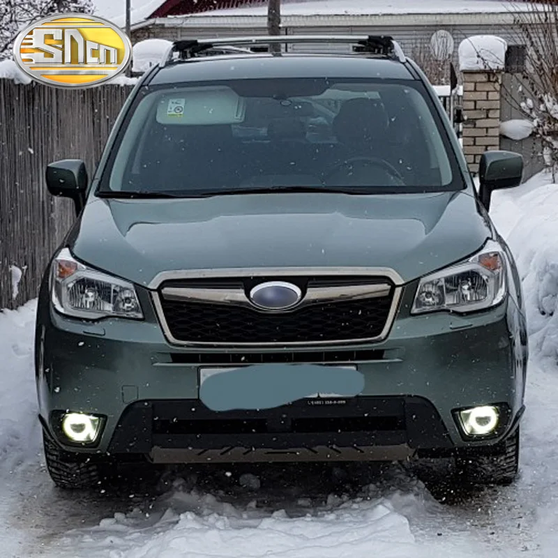 

SNCN 3-IN-1 Functions Auto LED Angel Eyes Daytime Running Light Car Projector Fog Lamp For Subaru Forester 2013 - 2016 2017 2018