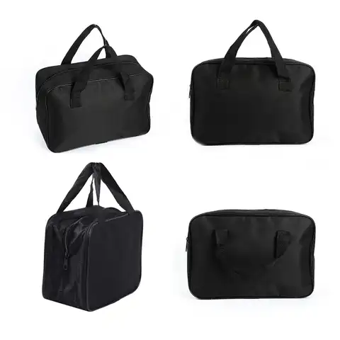 Черная сумка-Органайзер для хранения сумки из натуральной кожи нейлона для автомобиля воздушный компрессор насос автомобильные инструмен...