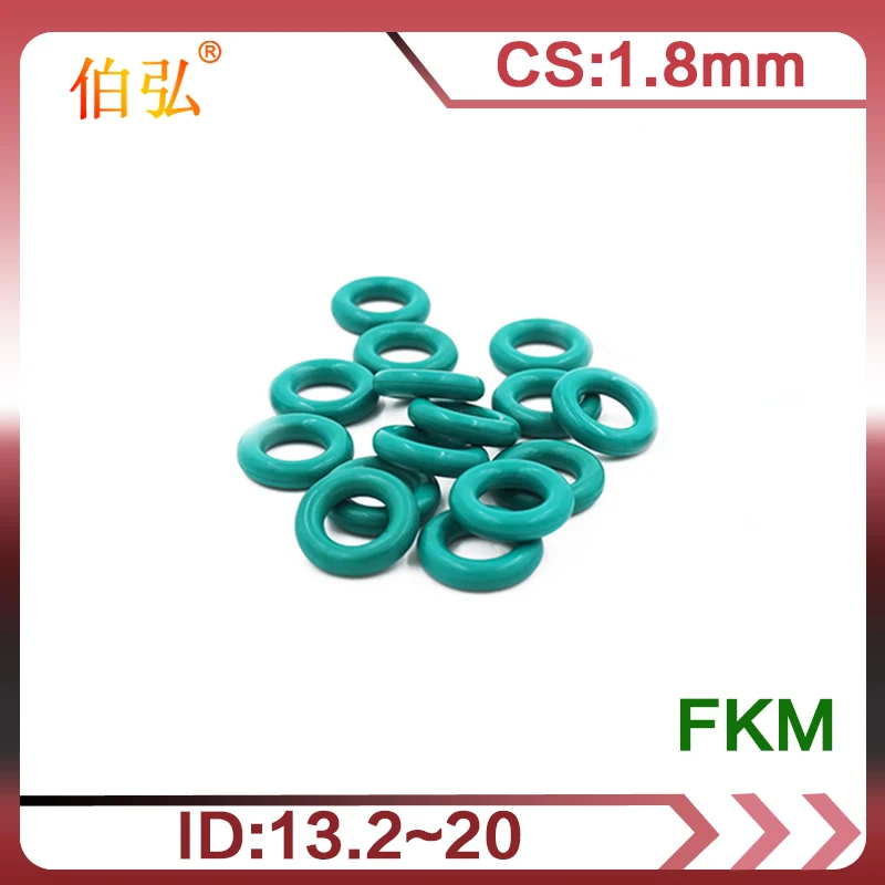 Фторкаучук уплотнительное кольцо 10 шт./лот запечатывание FKM CS 1 8 мм OD13.2/14/15/16/17/18/19/20